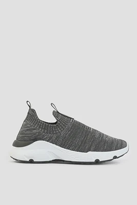 Ardene Slip-On Sneakers in Dark Grey | Size