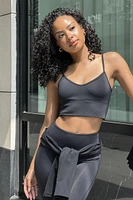 Ardene Low Impact Sports Bra in Black | Size | Nylon/Spandex | Eco-Conscious