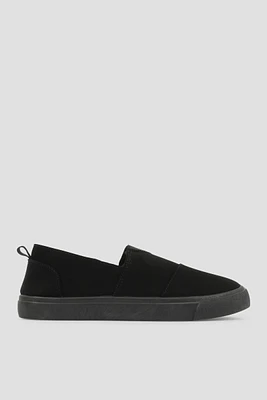 Ardene Sherpa Lined Slip On Sneakers in | Size | Faux Suede