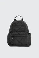Ardene Quilted Nylon Backpack in Black | 100% Recycled Polyester/Nylon | Eco-Conscious