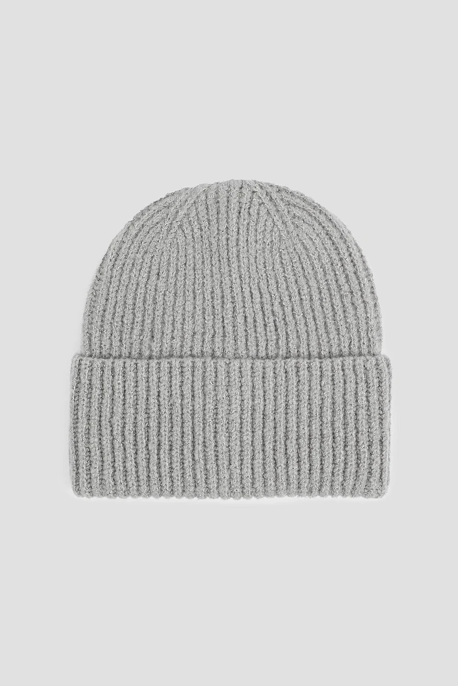 Ardene Wide Cuff Ribbed Beanie in | Polyester/Elastane/Polyamide