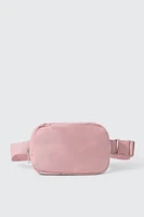 Ardene Rectangular Fanny Pack in Medium Pink | 100% Recycled Polyester/Nylon