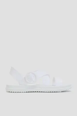 Ardene Strappy Jelly Sandals in White | Size 10