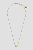 Ardene 14K Gold Plated Butterfly Necklace