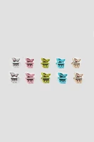 Ardene 10-Pack Mini Butterfly Hair Claws