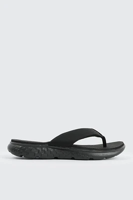 Ardene Sporty Flip-Flops Sandals in Black | Size