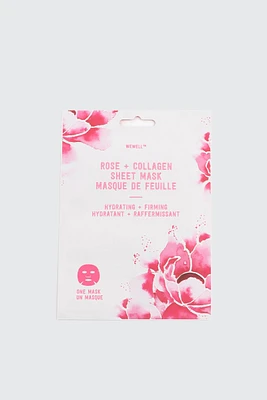 Ardene Rose & Collagen Face Mask in Light Pink