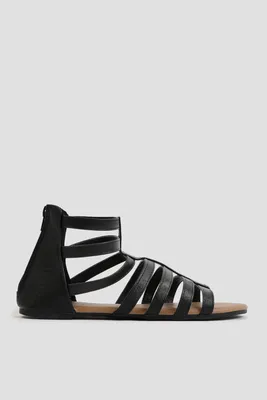 Ardene Gladiator Sandals in | Size | Faux Leather