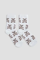 Ardene Animal Cozy Socks | Polyester/Spandex