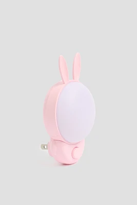 Ardene Bunny Night Light in Light Pink