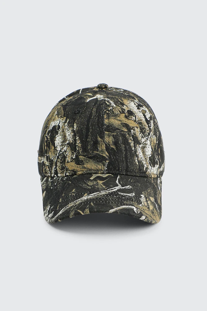 Ardene Camouflage Cap in Khaki | 100% Cotton