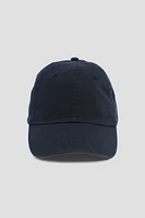 Ardene Solid Cap in Dark Blue | 100% Cotton