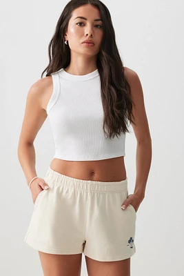 Ardene French Terry Shorts in Beige | Size | 100% Cotton
