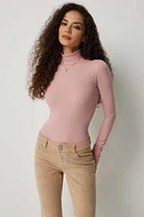 Ardene Rib Turtleneck Sweater in | Size | Cotton/Elastane