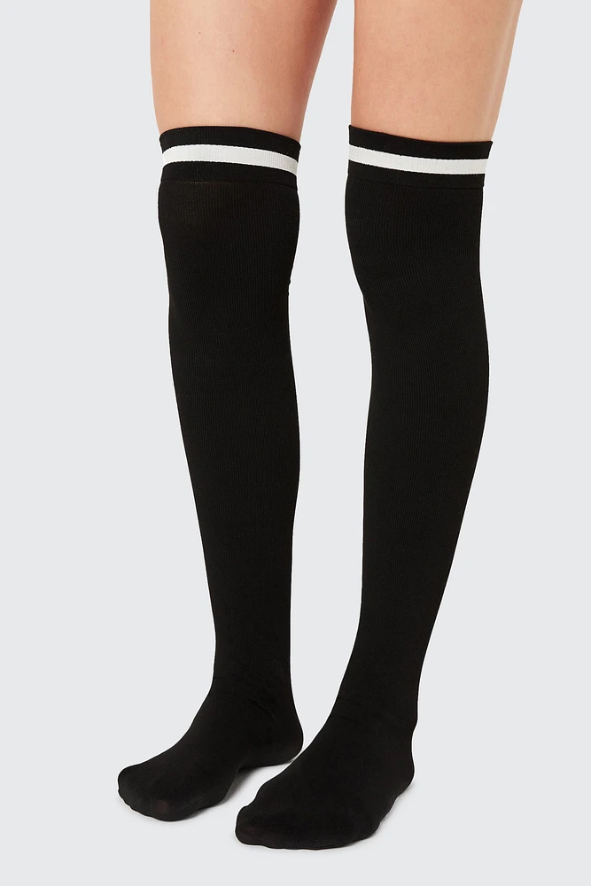 Ardene Over-the-Knee Socks with Stripe in