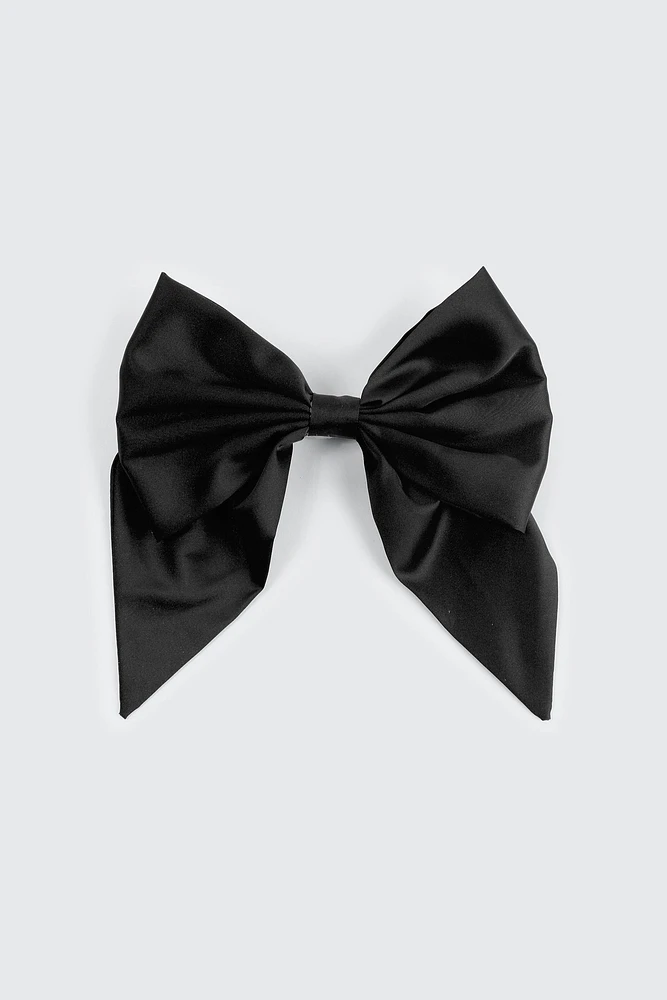 Ardene Large Satin Bow Barrette in