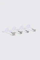 Ardene 4-Pack of Clear Labret Piercings