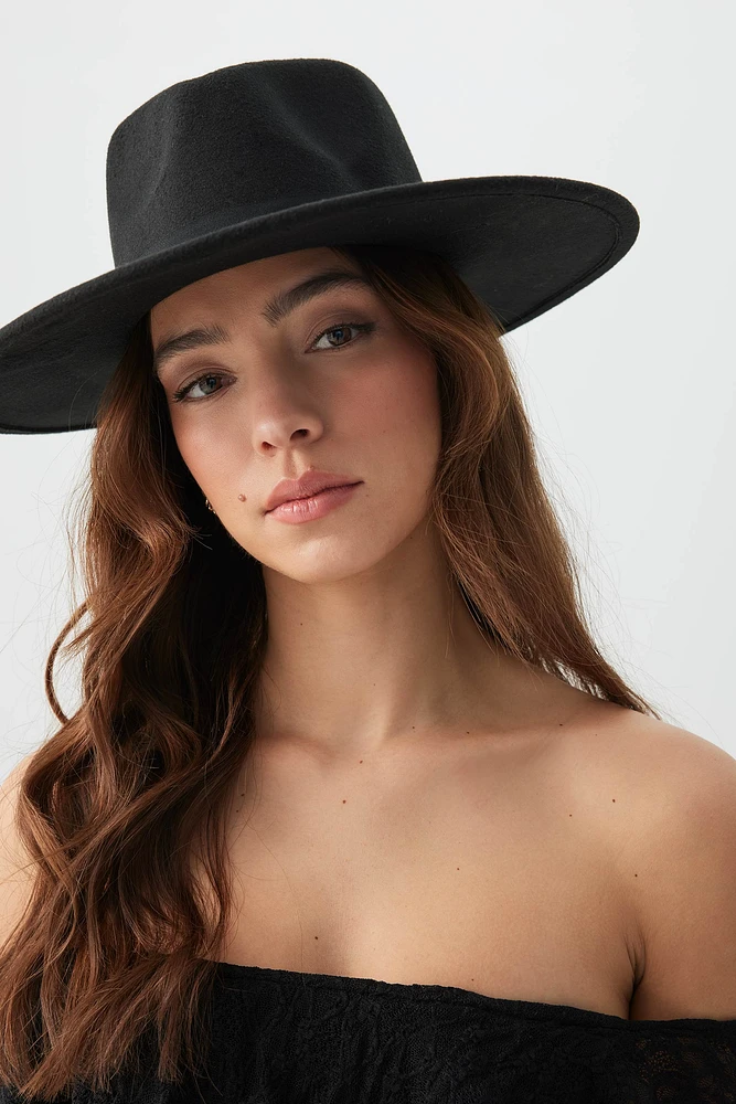 Ardene Black Felt Fedora