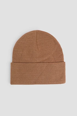 Ardene Super Soft Solid Beanie in Cognac | Polyester/Elastane