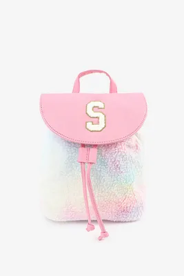 Ardene Initial S Backpack in Light Pink | Faux Leather