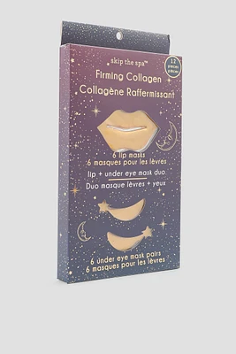 Ardene 12-Pack Lip & Under Eye Mask Set in Gold