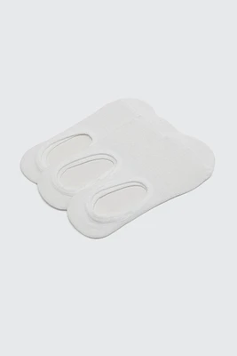 Ardene 3-Pack Shoe Liners in White | Polyester/Spandex