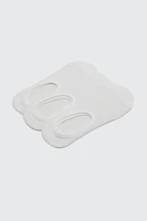 Ardene 3-Pack Shoe Liners in White | Polyester/Spandex