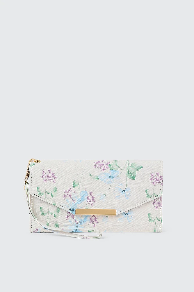 Ardene Rectangular Wallet in White | 100% Recycled Polyester | Eco-Conscious