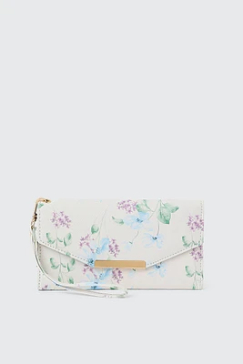 Ardene Rectangular Wallet in White | 100% Recycled Polyester | Eco-Conscious