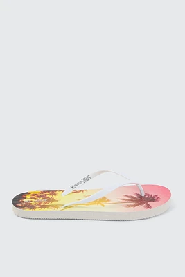 Ardene Sunset Flip-Flops Sandals in Medium Pink | Size | Eco-Conscious