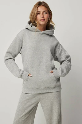 Ardene Solid Hoodie in | Size | Polyester/Cotton | Fleece-Lined | Eco-Conscious
