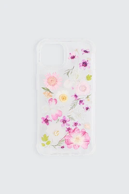 Ardene Dried Flower iPhone 13/14 Case in Light Pink