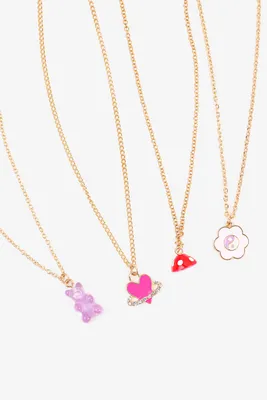 Ardene Pack of Necklaces with Colorful Pendants