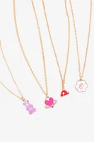 Ardene Pack of Necklaces with Colorful Pendants