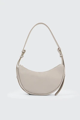 Ardene Half Moon Bag in Beige | 100% Recycled Polyester | Eco-Conscious