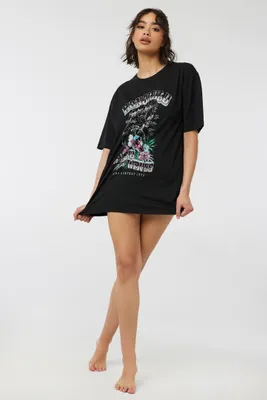 Ardene Graphic Lounge Long Tee in | Size | 100% Cotton