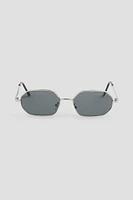 Ardene Geometric Sunglasses in Silver