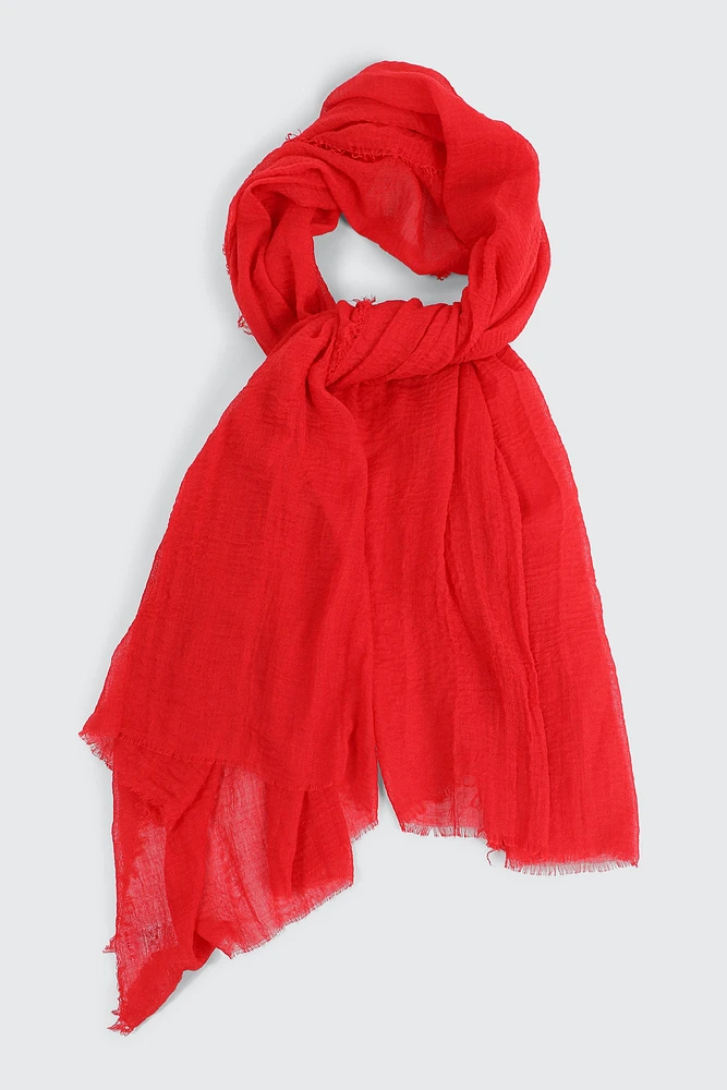Ardene Textured Lightweight Scarf | Polyester