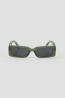 Ardene Rectangular Sunglasses in Khaki