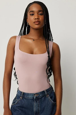 Ardene Basic Super Soft Slip On Bodysuit in | Size | Polyester/Elastane | Eco-Conscious
