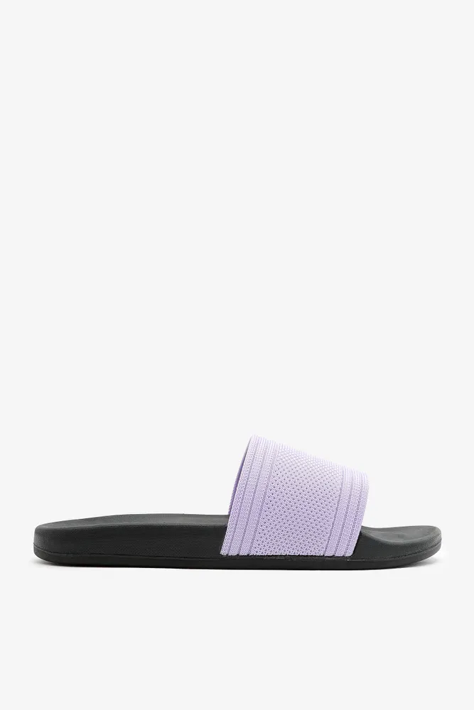 Ardene Knit Band Slide Sandals in | Size