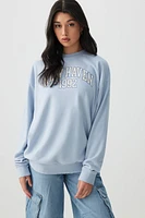 Ardene Destination Sweatshirt in Light | Size | Polyester/Cotton | Fleece-Lined