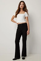 Ardene Flared Trousers in | Size | Polyester/Rayon/Spandex