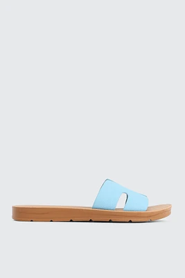 Ardene H-Strap Sandals in Light | Size | Faux Leather | Eco-Conscious