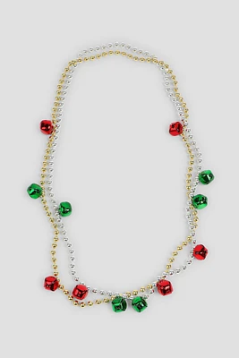 Ardene 2-Pack Holiday Bell Necklace in Red