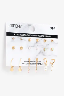 Ardene Pack of Gold-Tone Earrings | Stainless Steel