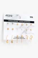 Ardene Pack of Gold-Tone Earrings | Stainless Steel