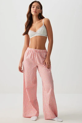 Ardene Flare PJ Pants in Light | Size | Polyester/Spandex/Cotton