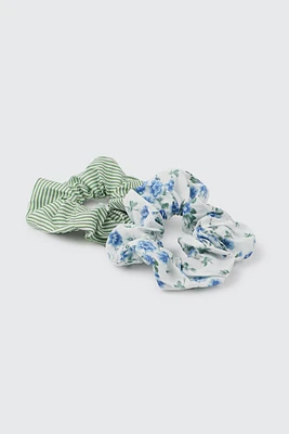 Ardene 2-Pack Printed Scrunchies | Polyester