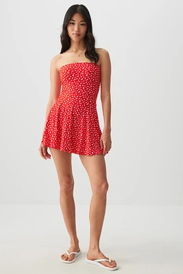 Ardene Basic Flare Mini Tube Dress in | Size | Polyester/Elastane | Eco-Conscious